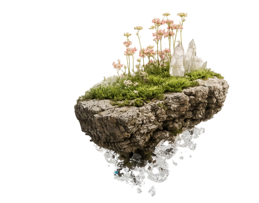 Floating island artwork